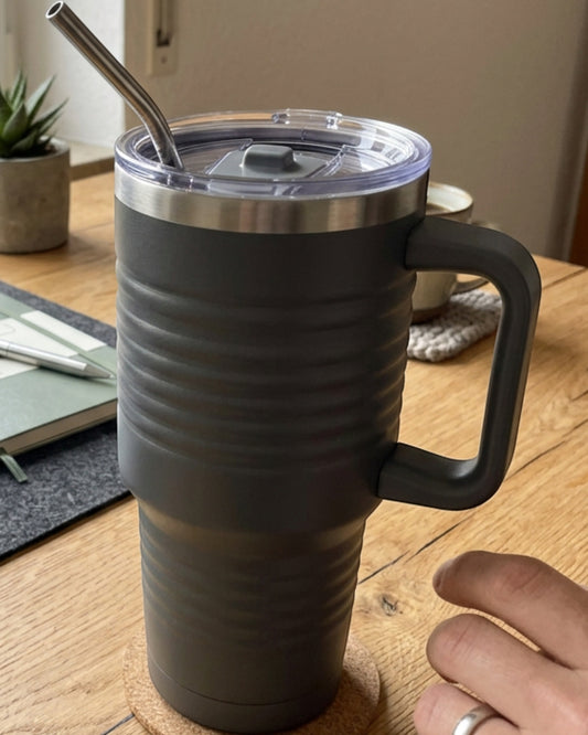 Blinse Handle Travel Tumbler Graphite 30 oz