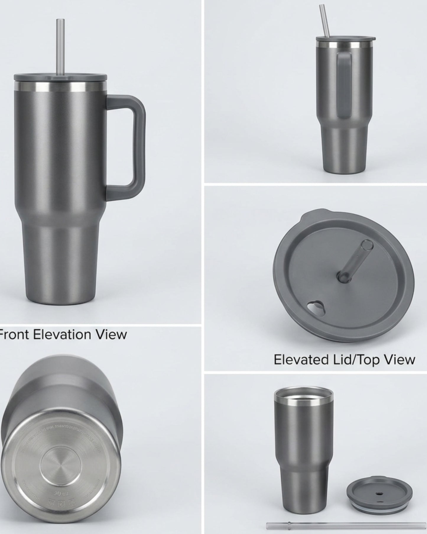 Blinse Handle Travel Tumbler Graphite 30 oz