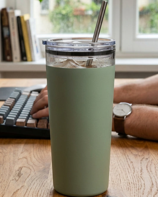 Blinse Slim Insulated Tumbler Matte Sage 20 oz