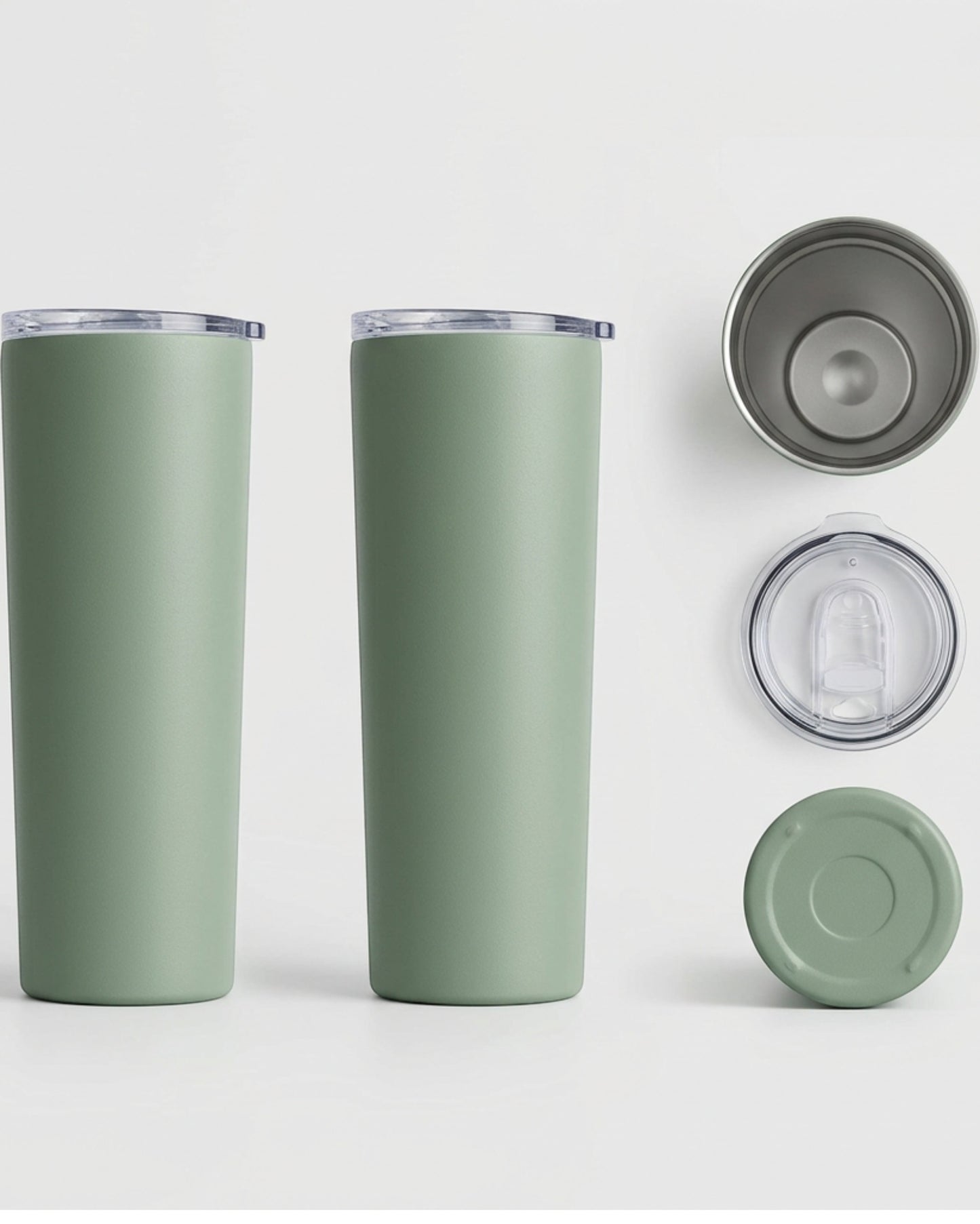 Blinse Slim Insulated Tumbler Matte Sage 20 oz